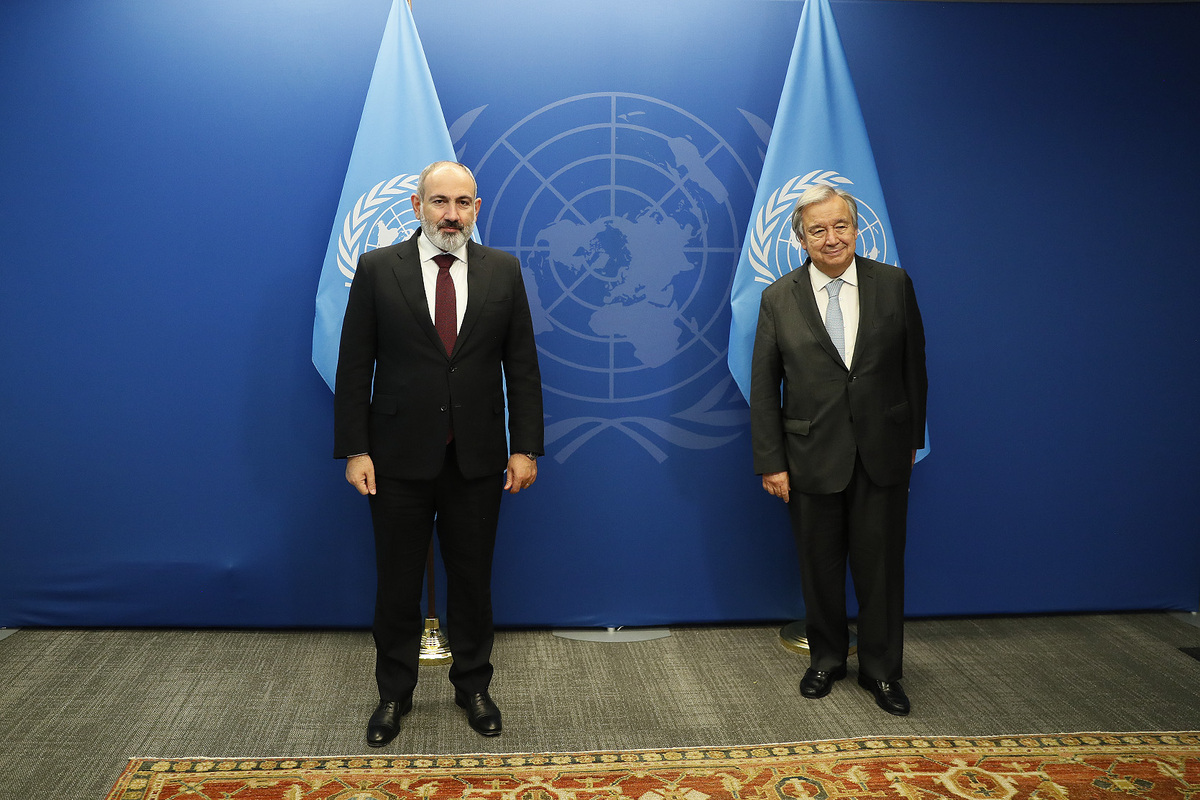Ն․ Փաշինյանը հանդիպել է ՄԱԿ-ի գլխավոր քարտուղար Ա․ Գուտերեշի հետ