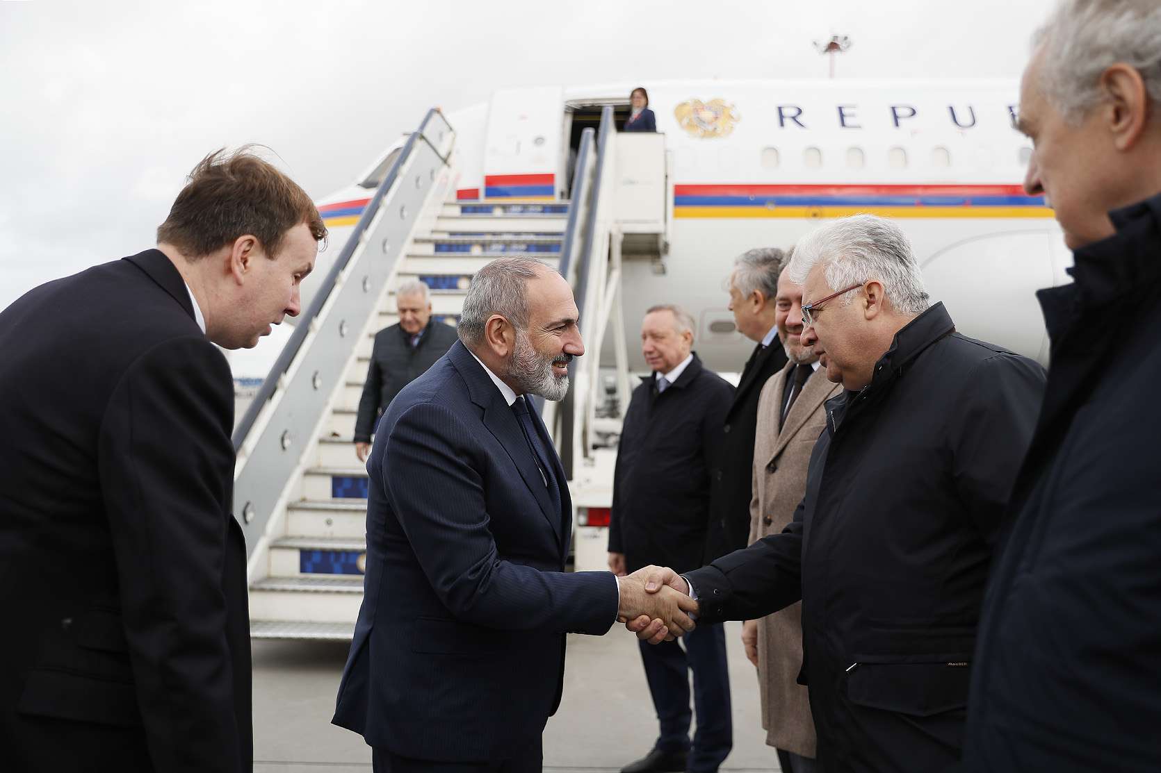 Վարչապետը ժամանել է Սանկտ Պետերբուրգ