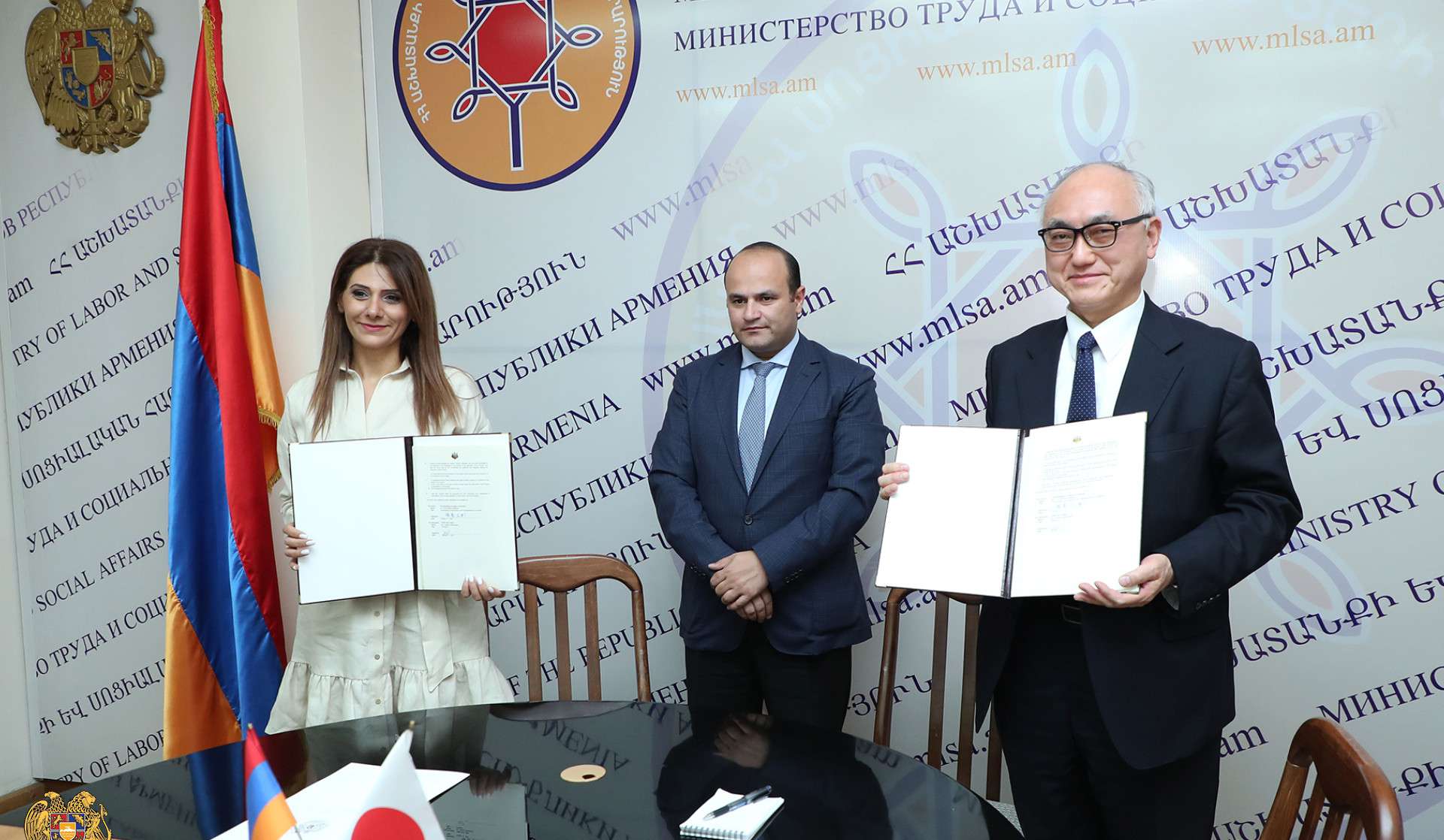 Ճապոնիայի դեսպանության հետ դրամաշնորհային պայմանագիր է ստորագրվել