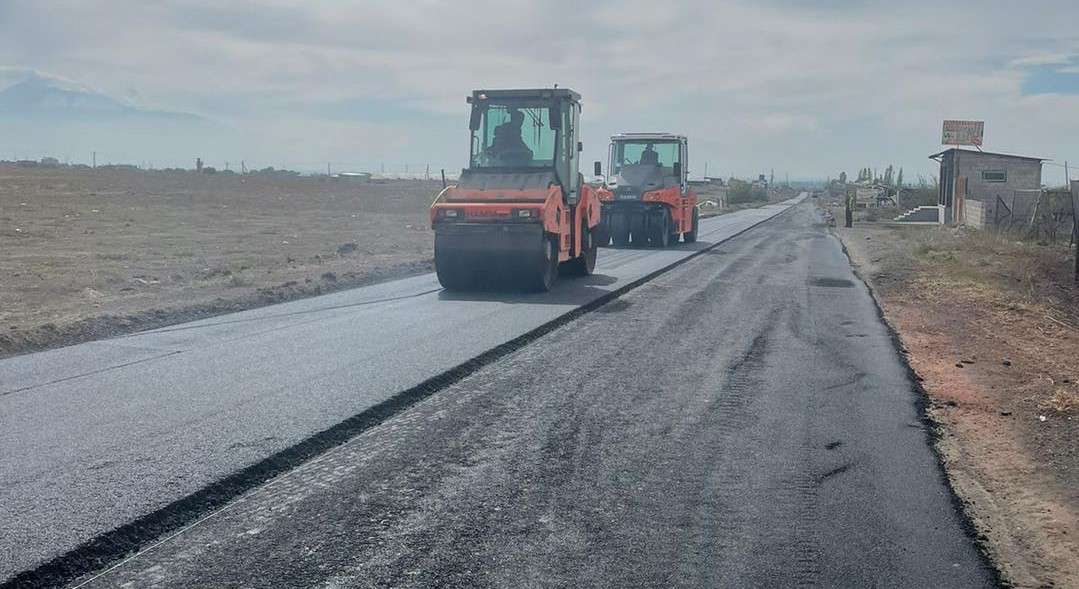 Արմավիրի և Արագածոտնի մարզերով անցնող ճանապարհին կատարվում են միջին նորոգման աշխատանքներ