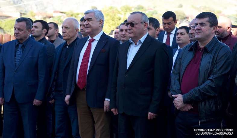 Արցախի նախագահը Ճարտարում մասնակցել է բազմաֆունկցիոնալ մարզահամալիրի բացմանը