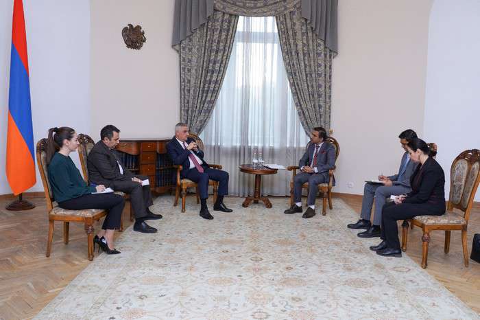 Մ․ Գրիգորյանն ընդունել է ՀՀ-ում Հնդկաստանի դեսպանին