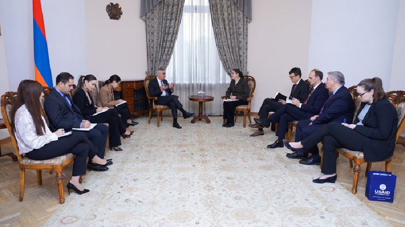 Մ․Գրիգորյանն ընդունել է ԱՄՆ ՄԶԳ Եվրոպայի և Եվրասիայի բյուրոյի ղեկավարին