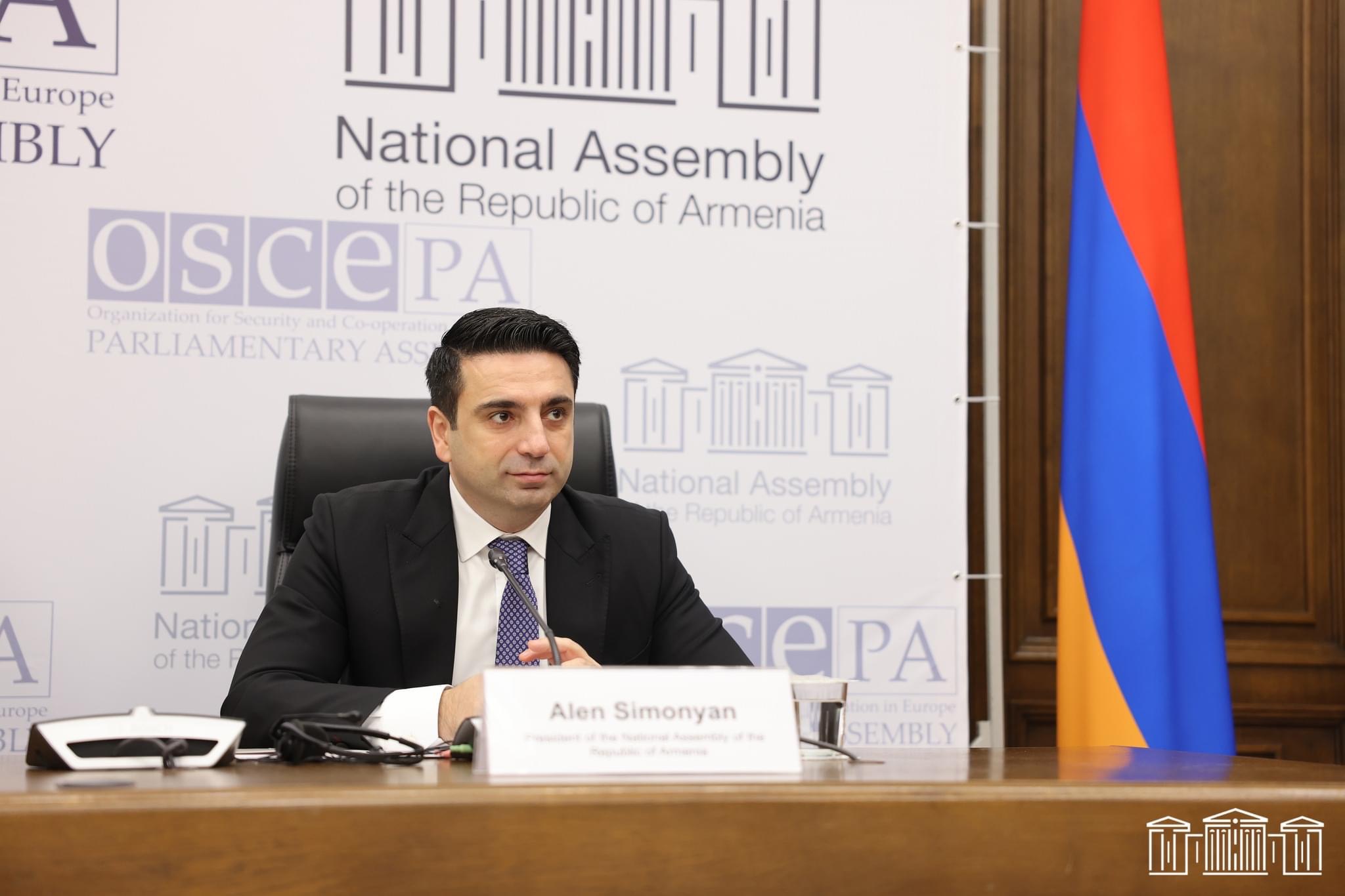Մենք իրապես և անկեղծ նվիրված ենք խաղաղության օրակարգին. Ալեն Սիմոնյան 