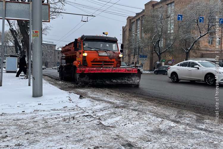Երևանում ձյան մաքրման գործընթացին կմասնակցի 81 միավոր մեքենասարքավորում
