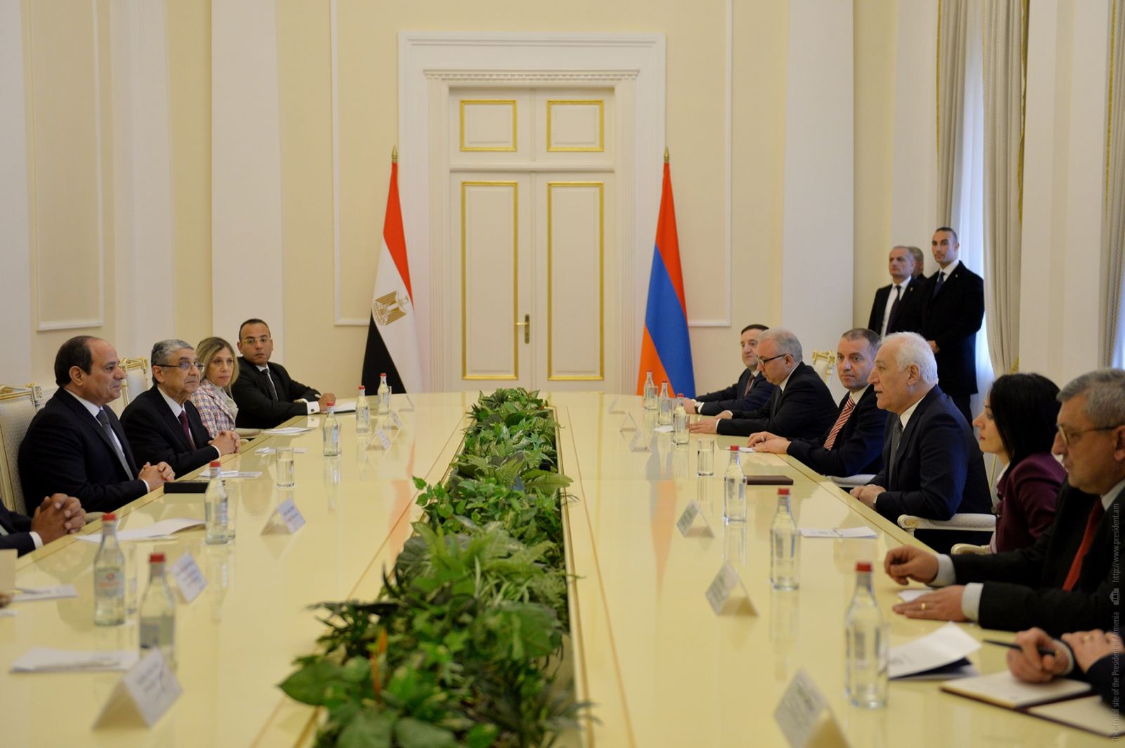 Հայաստանի և Եգիպտոսի նախագահների մասնակցությամբ ստորագրվել են հուշագրեր