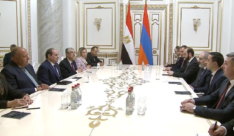 Փաշինյանն ու Եգիպտոսի նախագահն ընդլայնված կազմերով հանդիպում են ունեցել