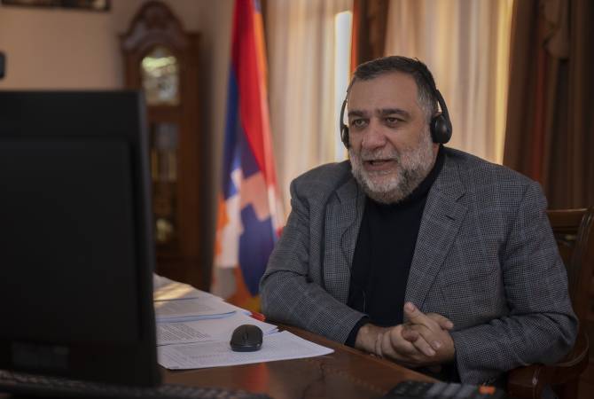 Ռ․Վարդանյանն առցանց հանդիպում է ունեցել Հայաստանում սովորող արցախցի ուսանողների հետ