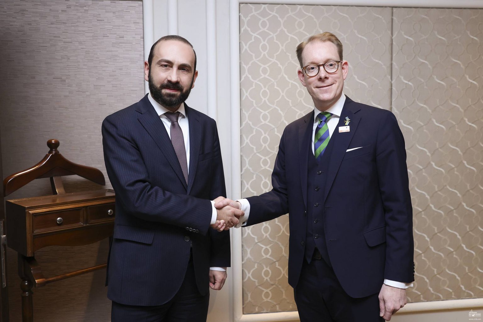 Միրզոյանը հանդիպել է Շվեդիայի ԱԳ նախարար Թոբիաս Բիլստրյոմի հետ