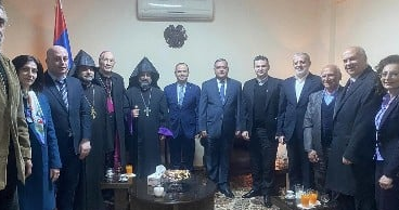 Սինանյանը հանդիպել է Դամասկոսի հայ համայնքի հոգևոր ղեկավարների հետ