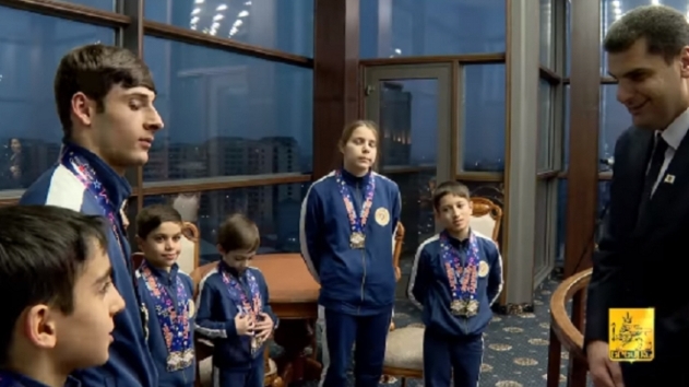 Պատանի չեմպիոններին հյուրընկալել է Երևանի քաղաքապետը