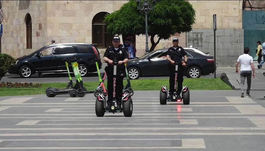 Երևանում պարեկները ծառայության են դուրս գալիս նոր տեխնիկայով