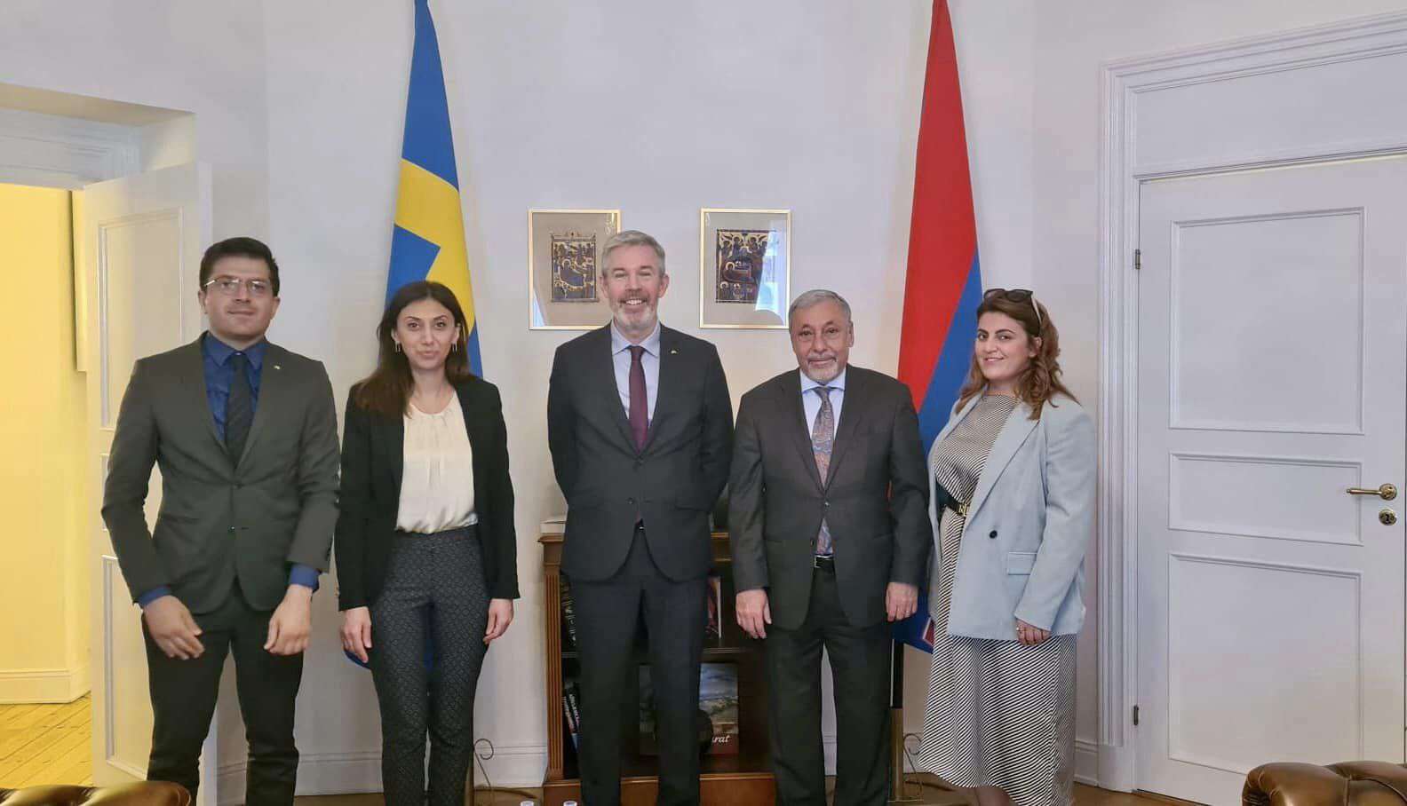 Ալեքսանդր Արզումանյանը հյուրընկալել է ՀՀ-ում Շվեդիայի դեսպանին
