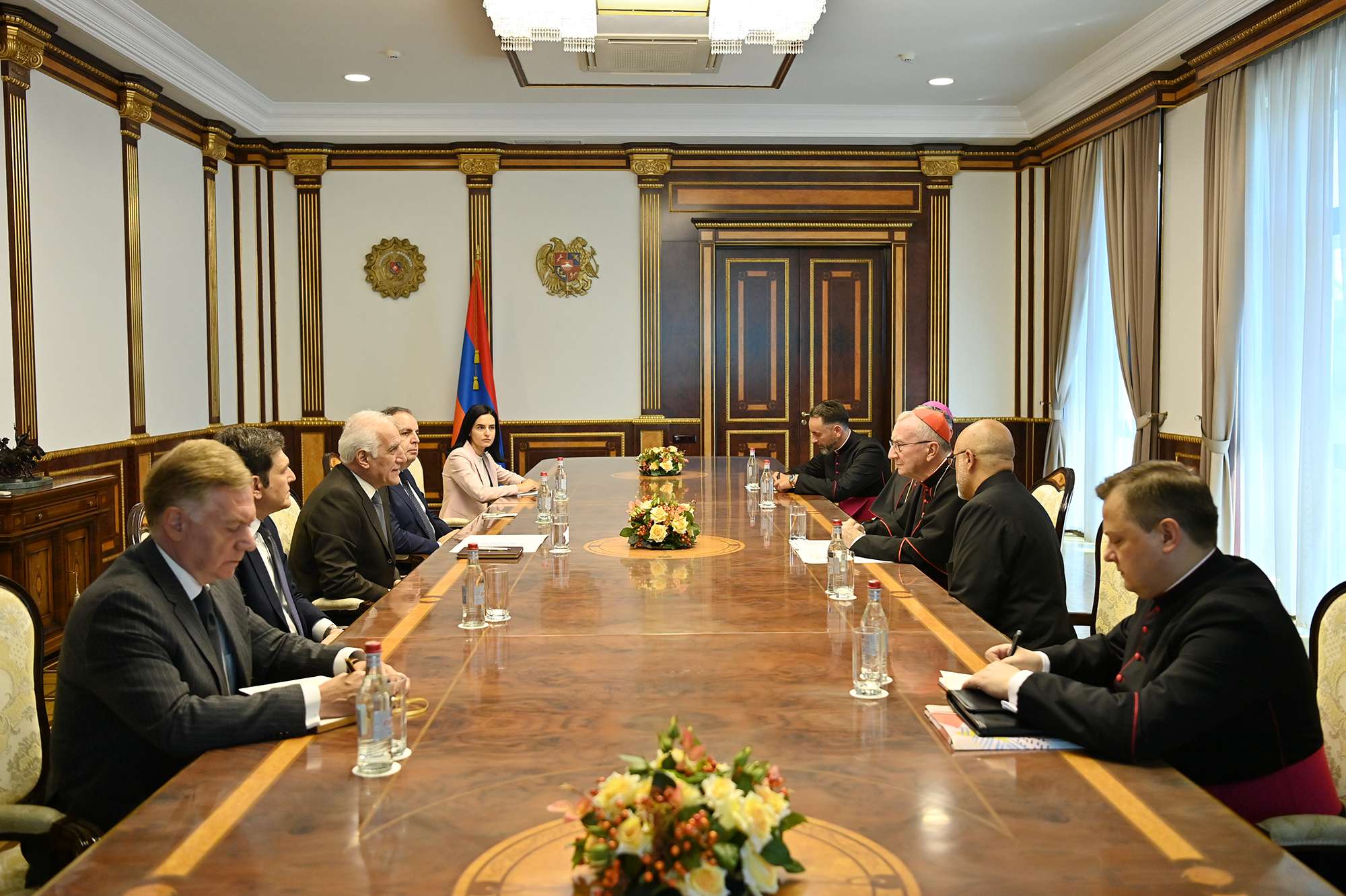 Նախագահն ընդունել է Սուրբ Աթոռի պետքարտուղար, կարդինալ Պիետրո Պարոլինիին