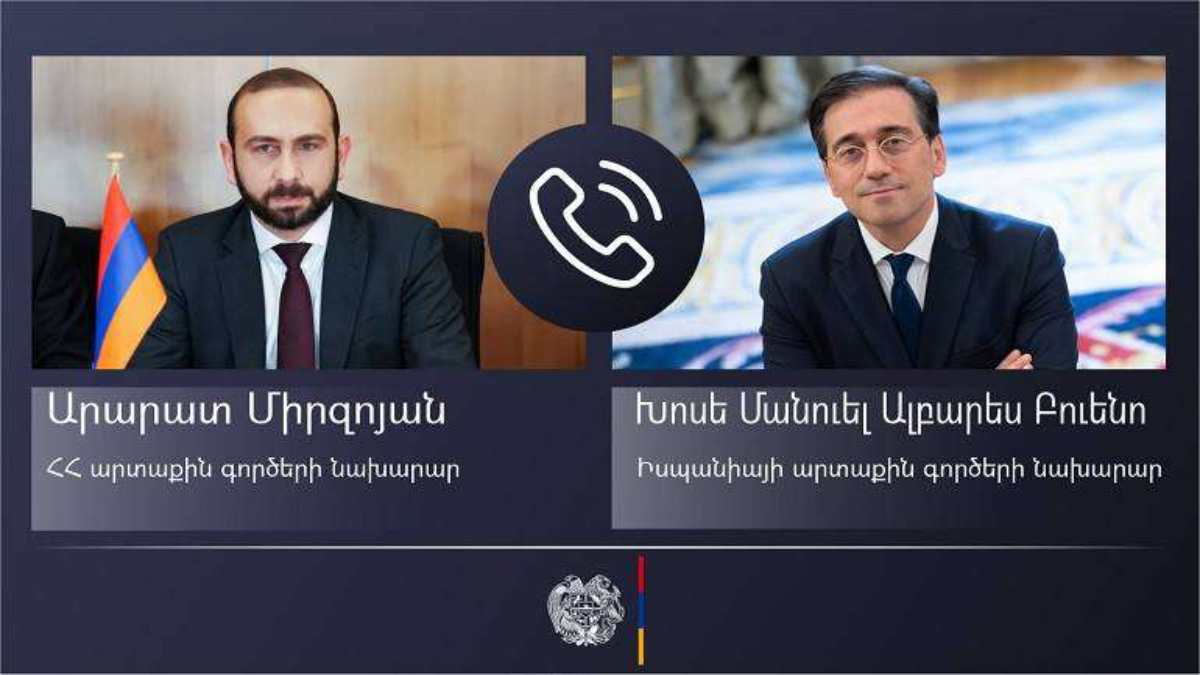 Միրզոյանը հեռախոսազրույց է ունեցել Իսպանիայի ԱԳ նախարարի հետ