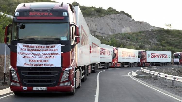 18 օր է Արցախ ուղարկվող հումանիտար օգնությունը գտնվում է Կոռնիձորում