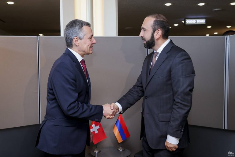 Միրզոյանը հանդիպել է Շվեյցարիայի արտաքին հարաբերությունների դաշնային դեպարտամենտի ղեկավարի հետ