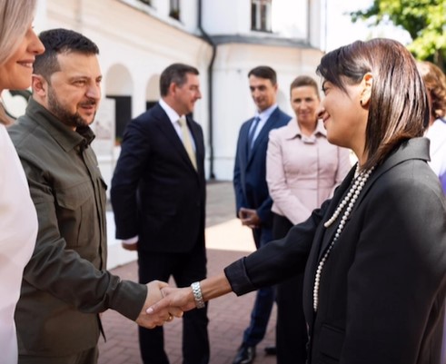 Աննա Հակոբյանը հանդիպել է Զելենսկիին և նրա տիկնոջը