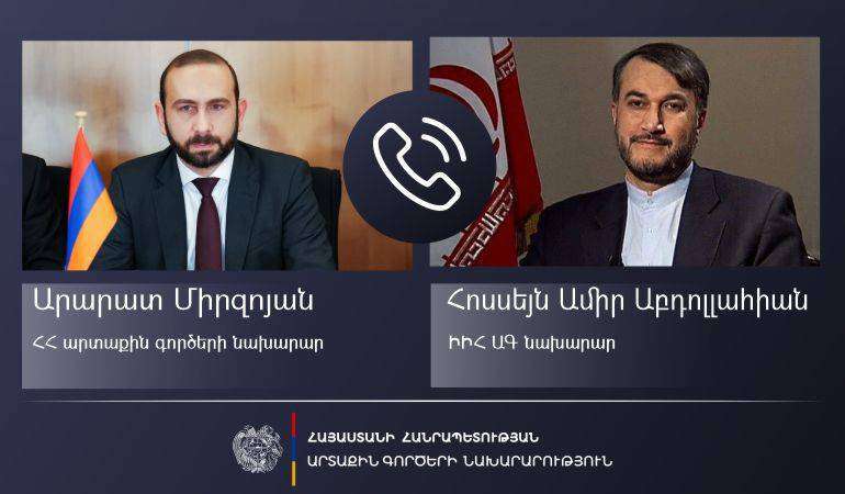 Հայաստանի և Իրանի ԱԳ նախարարները քննարկել են իրավիճակը Հարավային Կովկասում