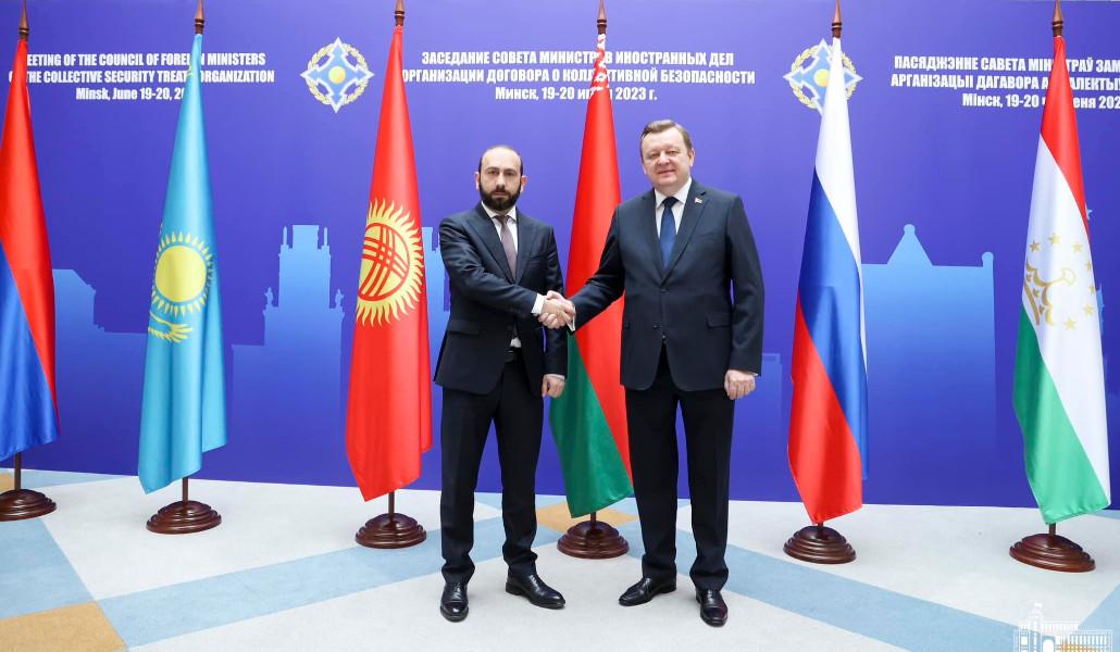 Բելառուսի ԱԳ նախարարը Միրզոյանին տեղեկացրել է ՀԱՊԿ-ում ընդունված որոշումների մասին