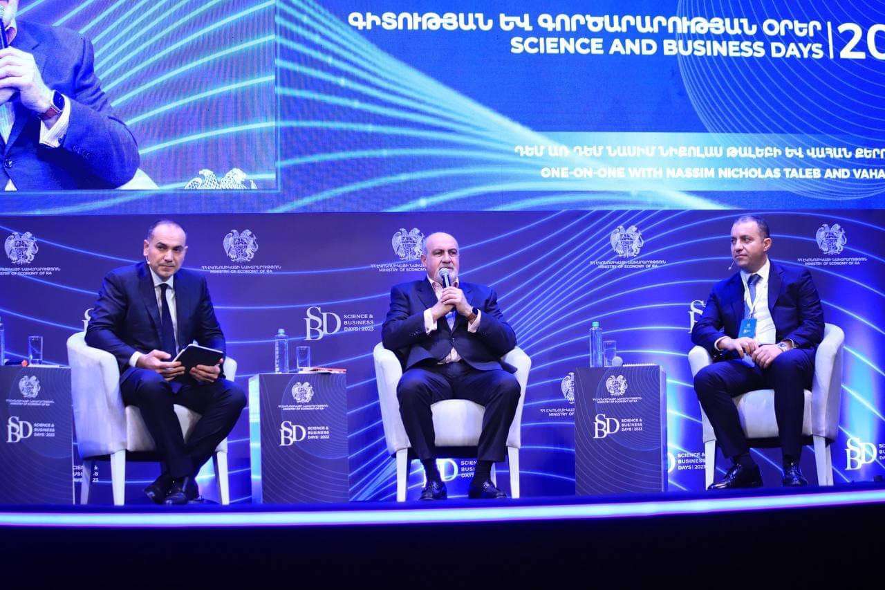 Քերոբյանն ու Նասիմ Թալեբն անդրադարձել են գիտություն-բիզնես համագործակցության հեռանկարներին