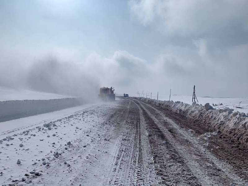 Բքի պատճառով փակ է Նորավանի խաչմերուկից մինչև Գորիս ճանապարհը