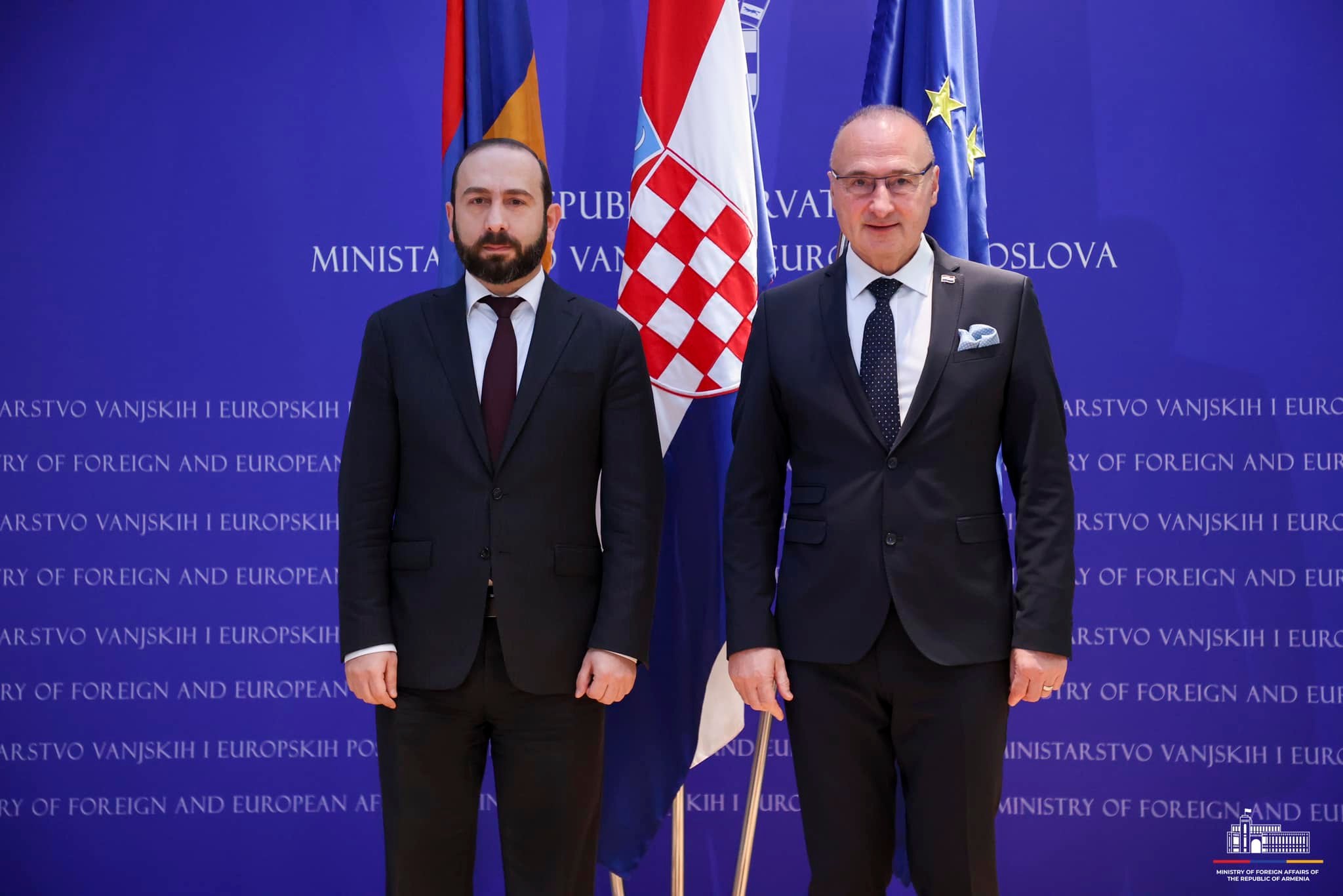 Խորվաթիայի ԱԳՆ-ում մեկնարկել է Միրզոյանի և Գորդան Գրլիչ Ռադմանի առանձնազրույցը