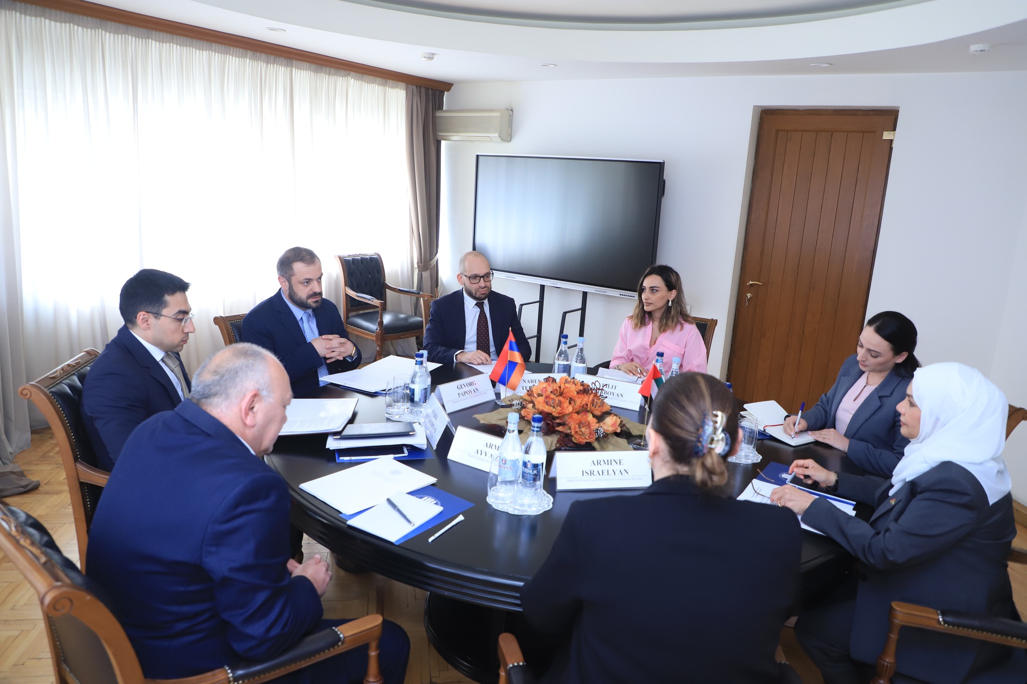 Էկոնոմիկայի նախարարը հանդիպում է ունեցել ԱՄԷ դեսպանի հետ