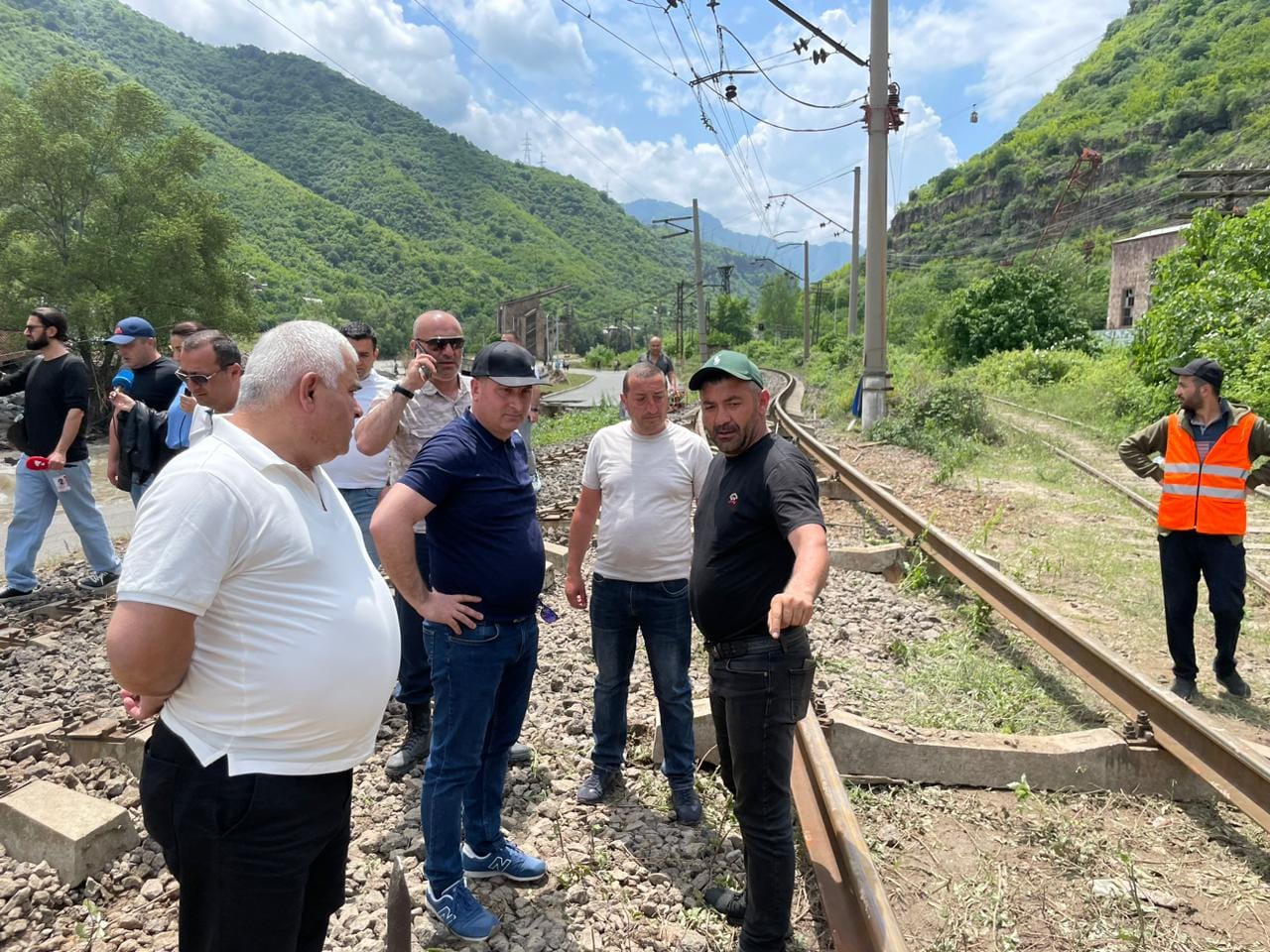 Գնել Սանոսյանը հետևել է երկաթգծի վերականգնողական աշխատանքներին