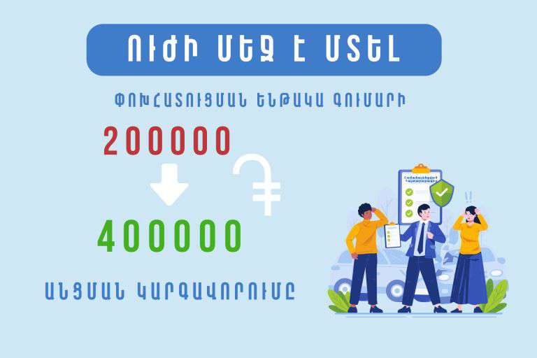 Ուժի մեջ է մտել ԱՊՊԱ-ի 200-ից 400 հազար դրամի անցման կարգավորումը