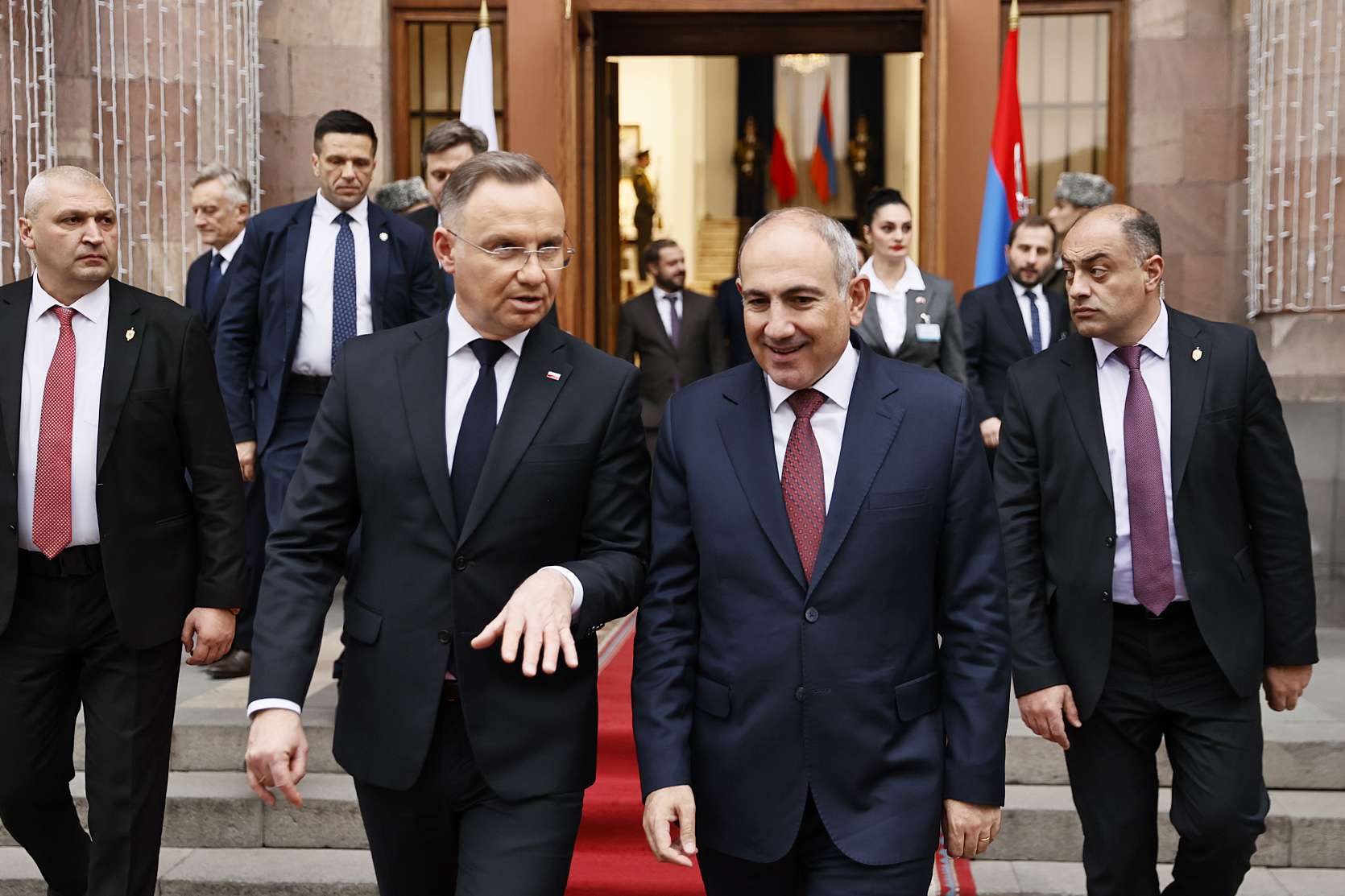 Փաշինյանը հյուրընկալել է Լեհաստանի նախագահին