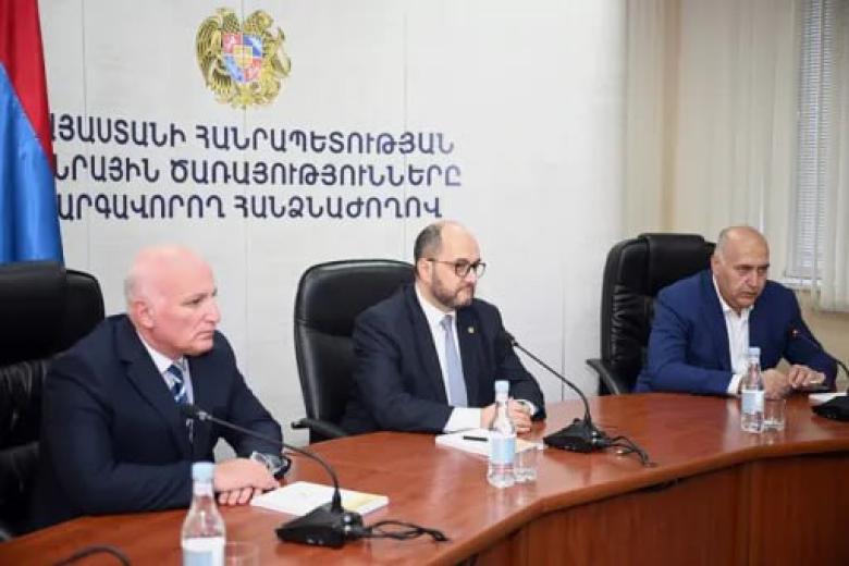 Հարությունյանը ՀԾԿՀ աշխատակազմին է ներկայացրել Մեսրոպ Մեսրոպյանին