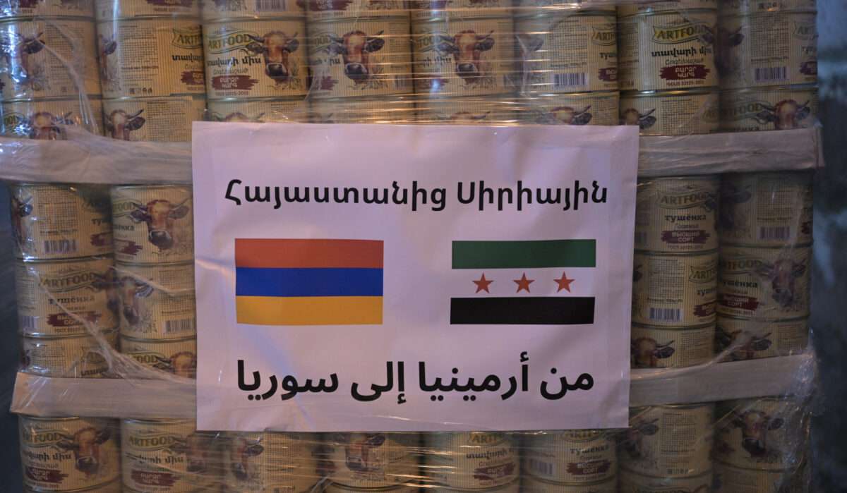 Հայաստանը շուրջ 49 մլն դրամի աջակցություն կտրամադրի Սիրիային