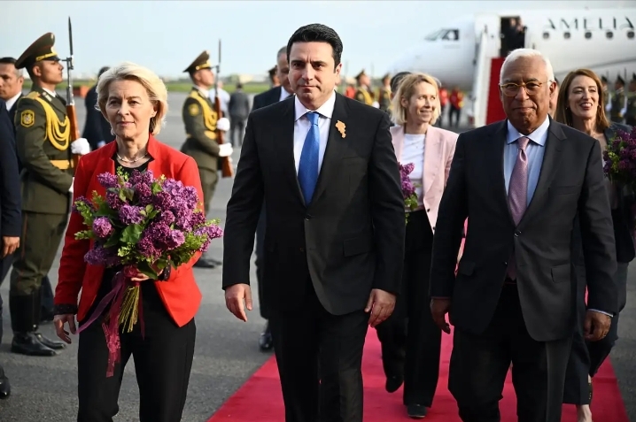 Հայաստան են ժամանել Անտոնիու Կոշտան, Ուրսուլա ֆոն դեր Լայենը և Ռոբերտա Մեցոլան