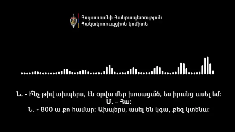 800 ա քո համար. «Ուժեղ Հայաստան»-ից կրկին ձայնագրություն է հրապարակվել